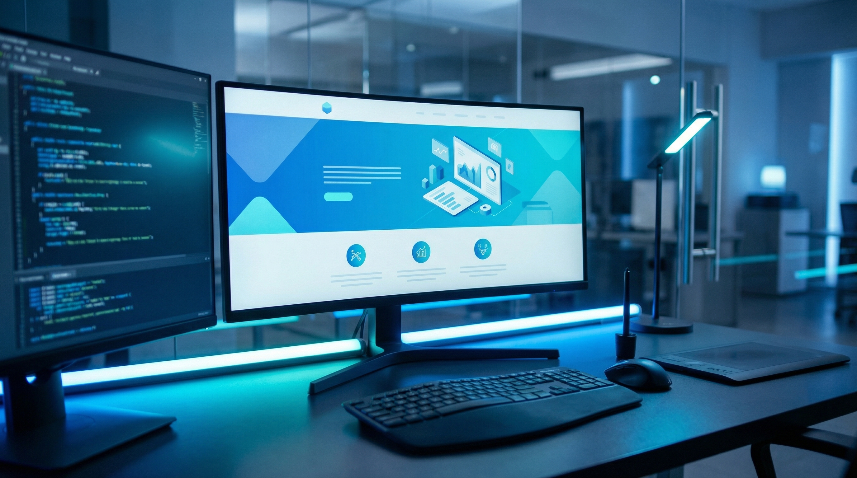 Website Design & Development — work from the T40 bench