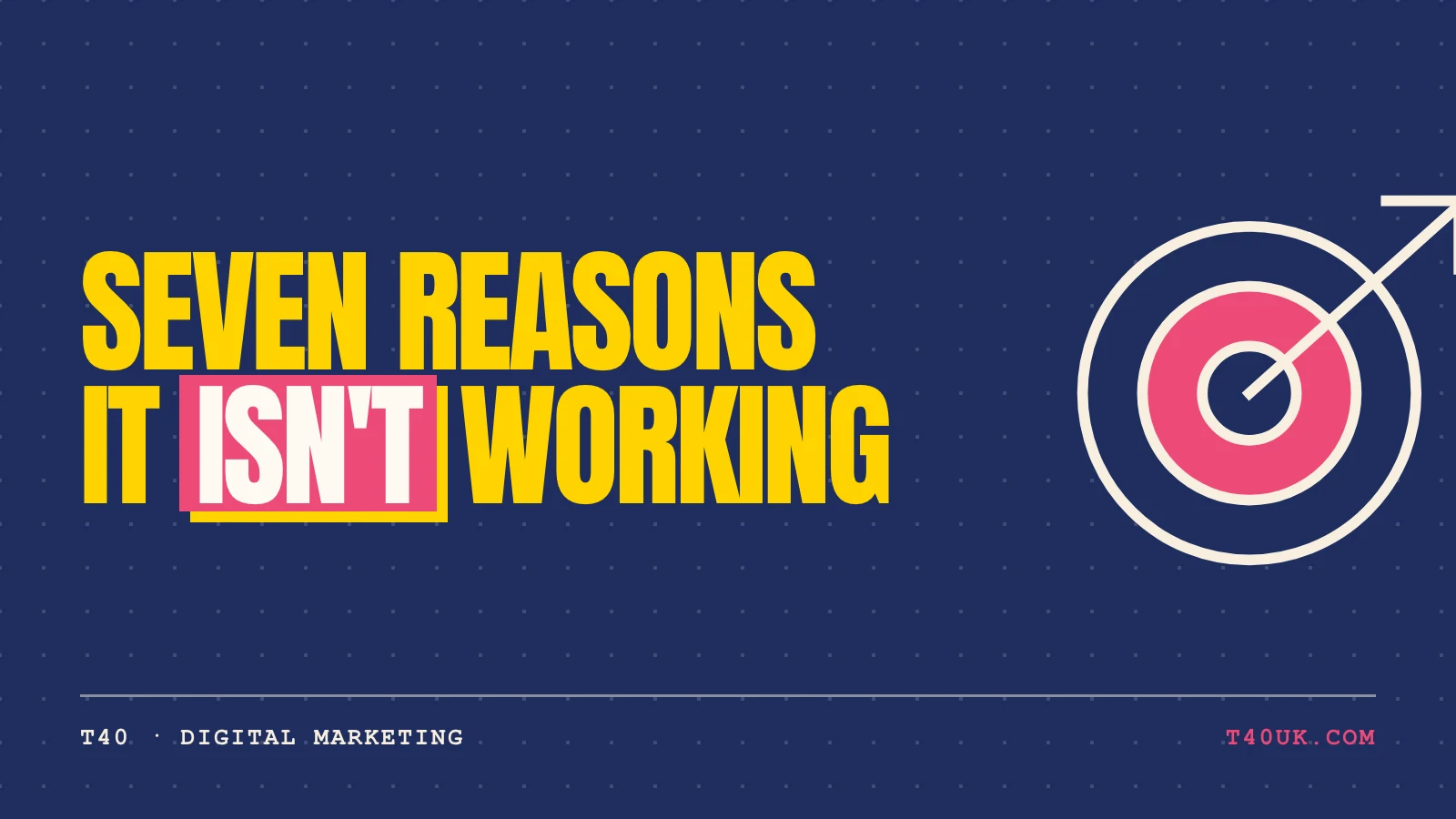 Why Your Marketing Isn't Working (Brutal Honest Assessment)