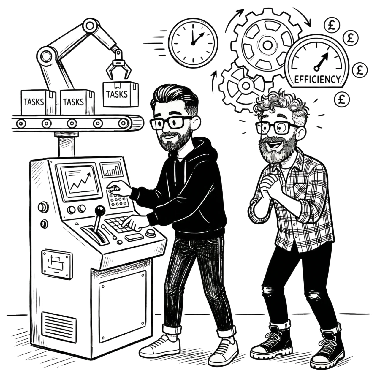 Workflow optimization illustration